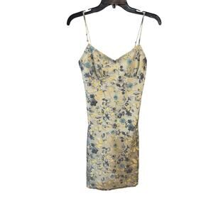XOXO Y2K Floral Sleeveless Sheath Slip Dress Lined Size Small